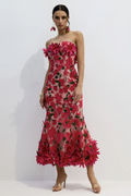Gloria Floral Embroidery Strapless Maxi Dress | Dress In Beauty