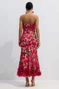 Gloria Floral Embroidery Strapless Maxi Dress | Dress In Beauty
