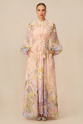 Raina Floral Print Puff Sleeve Maxi Dress | Dress In Beauty