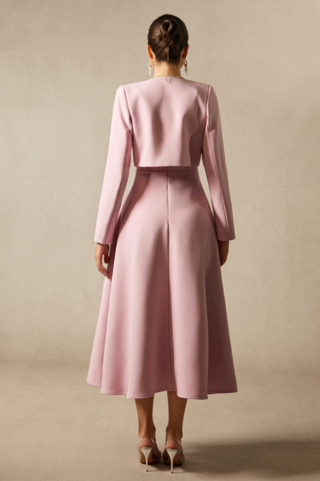 Cora Cropped Jacket + Midi Dress Set | Dress In Beauty