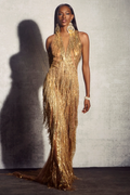 Kimberley Sleeveless Beaded Fringe Maxi Dress | Dress In Beauty