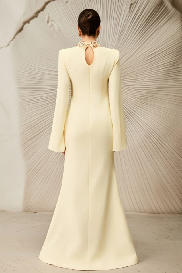 Laksha Cape Sleeve Cutout Maxi Dress | Dress In Beauty