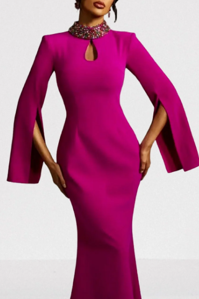 Laksha Cape Sleeve Cutout Maxi Dress | Dress In Beauty