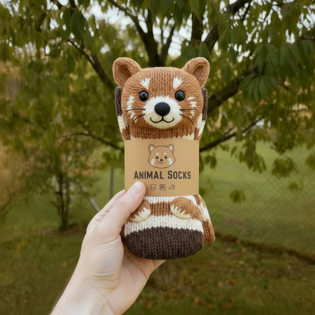 3D Knitted Animal Slipper Socks Secondary image
