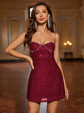Rhinestone Cami Mini Dress - View 23 | WEUXS
