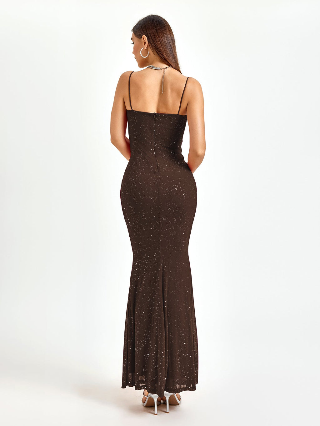 Beaded Maxi Dress with Mermaid Skirt - View 35 | WEUXS