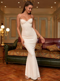 Beaded Maxi Dress with Mermaid Skirt - View 21 | WEUXS