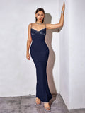 Beaded Maxi Dress with Mermaid Skirt - View 33 | WEUXS