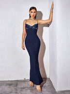 Beaded Maxi Dress with Mermaid Skirt - View 33 | WEUXS