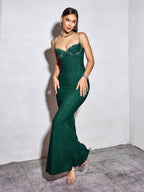Beaded Maxi Dress with Mermaid Skirt - View 25 | WEUXS