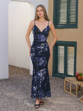 Floral print maxi dress with ruched detailing - View 18 | WEUXS