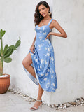 Floral print midi dress - View 6 | WEUXS
