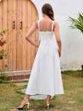 Maxi dress with tie front and side slit - View 14 | WEUXS