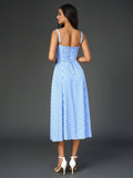 Midi dress with ruched bust and split thigh - View 80 | WEUXS