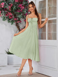 Midi dress with ruched bust and split thigh - View 55 | WEUXS