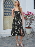 Floral Cami Dress with Split Thigh - View 41 | WEUXS