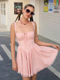 Sleeveless Sweetheart Neckline Mini Dress - View 6 | WEUXS