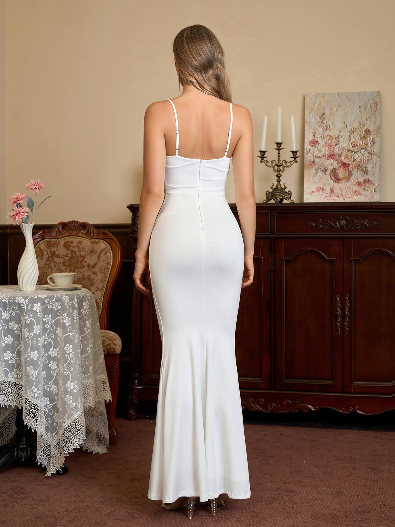 Maxi Formal Dress with Ruching - View 8 | WEUXS