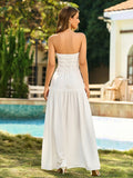 Strapless sweetheart neckline solid color midi dress - View 9 | WEUXS