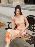 Floral Print Maxi Dress - View 6 | WEUXS