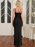 Mermaid maxi dress with ruched detailing and sweetheart neckline - View 8 | WEUXS