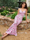 Floral print maxi dress - View 12 | WEUXS