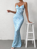 Floral print maxi dress - View 13 | WEUXS