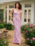 Floral print maxi dress - View 9 | WEUXS
