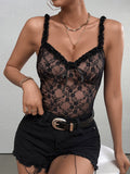 backless tie front trim straps lace top#color_black