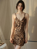 Satin Slip Dress and Robe Set - View 7 | WEUXS