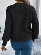 Heart Graphic Knit Sweater - View 14 | WEUXS