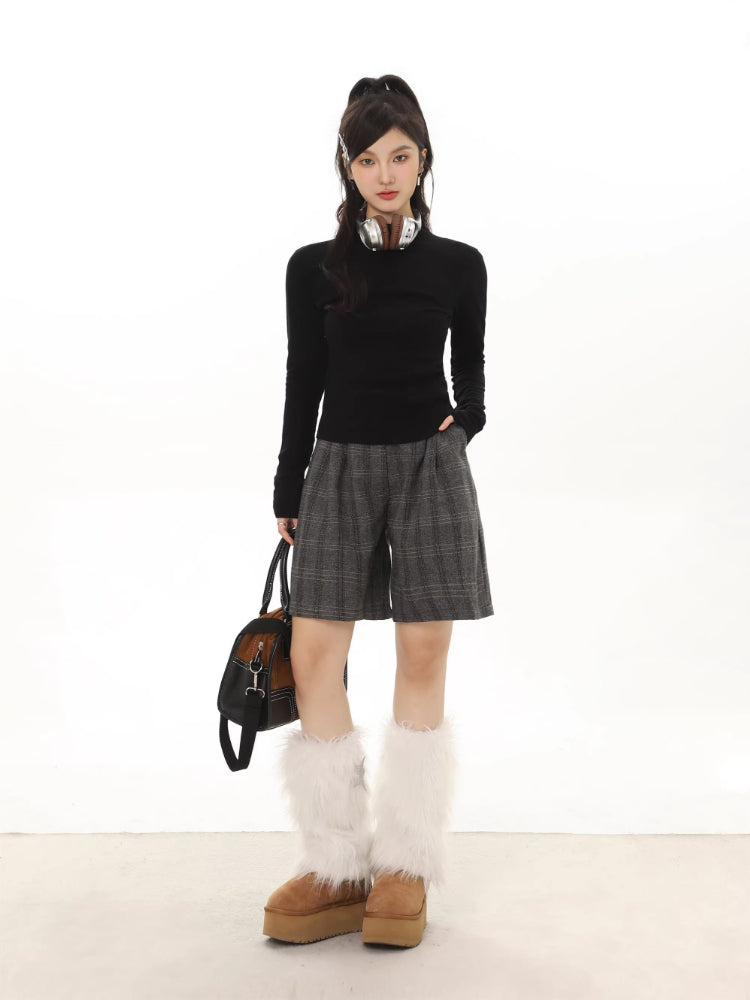 Women's mock neck long sleeve top - View 7 | WEUXS