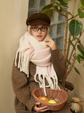 Oversized Block Stripe Knit Scarf - View 17 | WEUXS