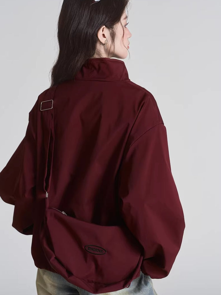 Stand Collar Utility Jacket - View 6 | WEUXS