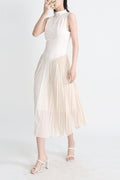 Amira Highend Sleeveless Pleated Dress - WEUXS