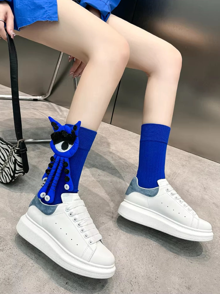 Novelty monster eye crew socks - View 7 | WEUXS