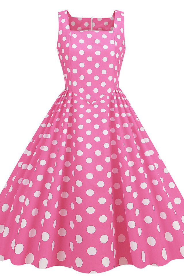 Barbie Movie Margot Pink Plaid Check Dress - WEUXS