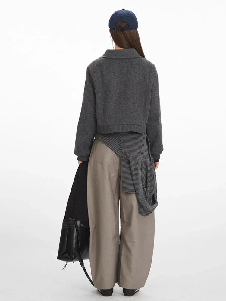 Vintage American Aesthetic Cropped Jacket - WEUXS