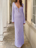 Crochet Maxi Dress - View 10 | WEUXS