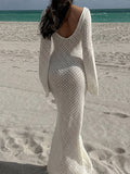Crochet Maxi Dress - View 11 | WEUXS