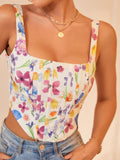      boning print purple crop top#color_purple