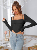 Ruched Corset Top - View 10 | WEUXS