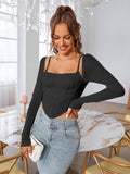Ruched Corset Top - View 9 | WEUXS