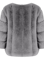 Faux Fur Cropped Jacket - View 6 | WEUXS