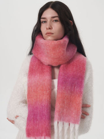 Dreamy Ombre Wool Blend Scarf