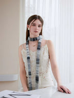 Y2K Gradient Skinny Scarf - WEUXS