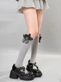 3D floral crew socks with metallic accent - View 6 | WEUXS
