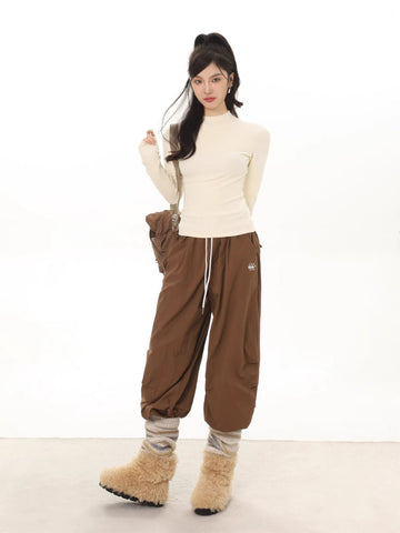 Women's Mock Neck Long Sleeve Top