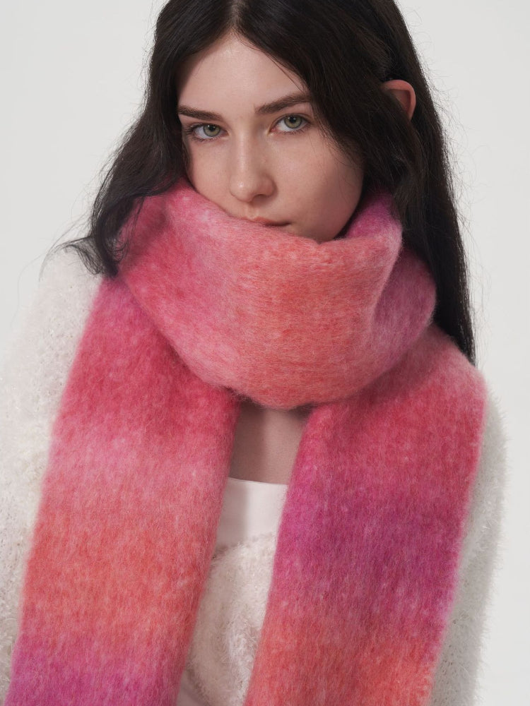 Dreamy Ombre Wool Blend Scarf