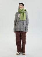 Y2K Star Accent Ribbed Knit Scarf - View 6 | WEUXS